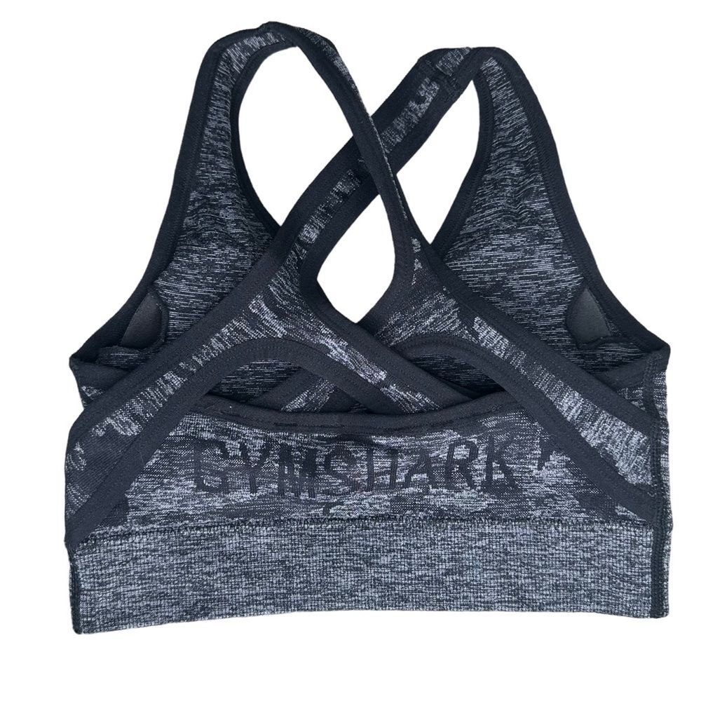 Gymshark Sports Bra Black Camo XS - Picture 2 of 4